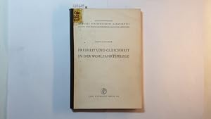 Bild des Verkufers fr Freiheit und Gleichheit in der Wohlfahrtspflege zum Verkauf von Gebrauchtbcherlogistik  H.J. Lauterbach