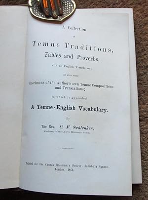 Seller image for A Collection of Temne Traditions, Fables and Proverbs, with an English Translation; as also some Specimens of the Author's own Temne Compositions and Translations; to which is appended a Temne-English Vocabulary. for sale by Offa's Dyke Books