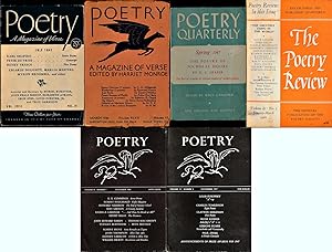 Poetry: A Magazine of Verse [with Quarterly & Review] (Vintage Magazines, 6 issues)