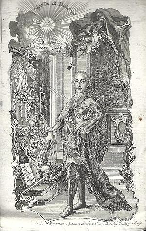 Bild des Verkufers fr Max III. Joseph. Kupferstich. Aus: Chur=baierisch=geistlicher Calender, Theil II. Das Rent=Amt Burghausen. Hg. von Joseph Anton Zimmermann. Mnchen: 1755. zum Verkauf von Versandantiquariat Alraune