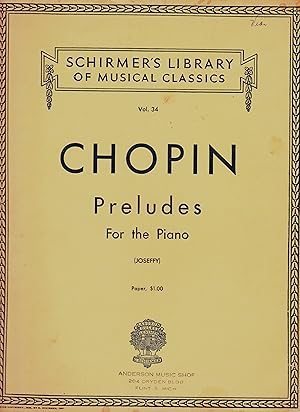 Chopin Preludes for the Piano Volume 34