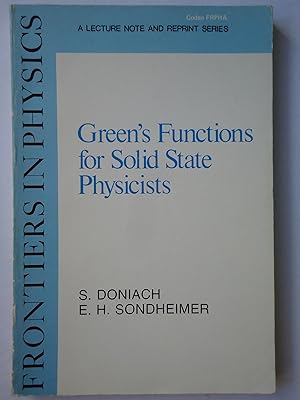 Immagine del venditore per GREEN'S FUNCTIONS FOR SOLID STATE PHYSICISTS venduto da GfB, the Colchester Bookshop