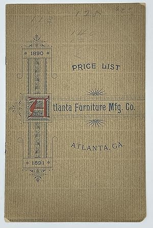 Price List Of The Atlanta Furniture Mfg. Co. Manufacturers Of Chamber Suites In Walnut, Hazlewood...