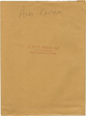 Andy's [Andy Kaufman's] Press Kit by His Mother Mrs. Stanley Kaufman (Original press kit, circa 1...