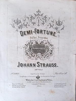 Demi-Fortune. Polka française für das Piano-Forte, 186tes Werk.