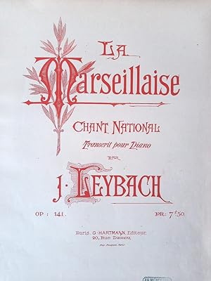 Immagine del venditore per La Marseillaise. Chant National. Transcrit pour piano, Op. 141. venduto da Musikantiquariat Bernd Katzbichler
