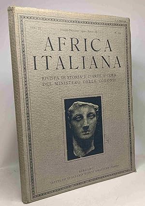 Africa italiana - rivista di storia e d'arte a cura del ministero delle colonie - VOL. III. Lugli...