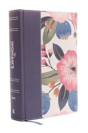 NIV, The Woman's Study Bible, Cloth over Board, Blue Floral, Full-Color, Red Letter: Receiving Go...