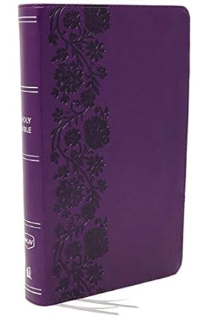 NKJV, End-of-Verse Reference Bible, Personal Size Large Print, Leathersoft, Purple, Red Letter, C...