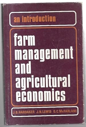 Seller image for Farm Management and Agricultural Economics: An Introduction. for sale by City Basement Books