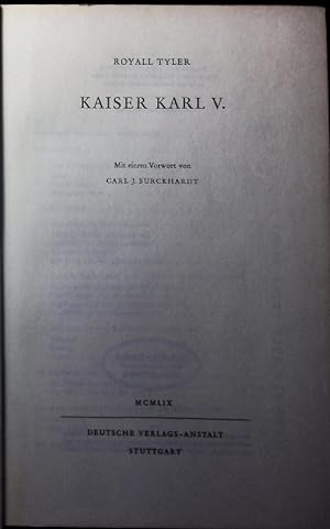 Immagine del venditore per Kaiser Karl V. venduto da Antiquariat Bookfarm