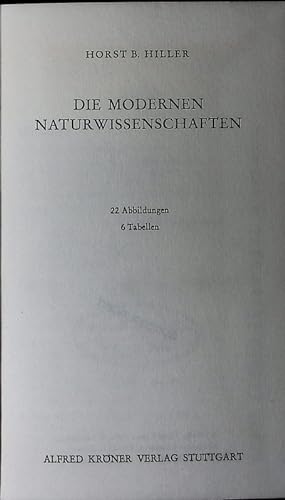 Seller image for Die modernen Naturwissenschaften. for sale by Antiquariat Bookfarm