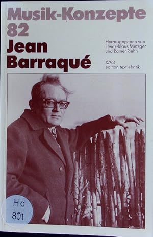 Bild des Verkufers fr Jean Barraqu. zum Verkauf von Antiquariat Bookfarm