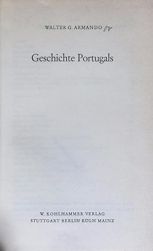 Bild des Verkufers fr Geschichte Portugals. zum Verkauf von Antiquariat Bookfarm