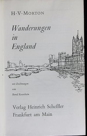 Bild des Verkufers fr Wanderungen in England. zum Verkauf von Antiquariat Bookfarm