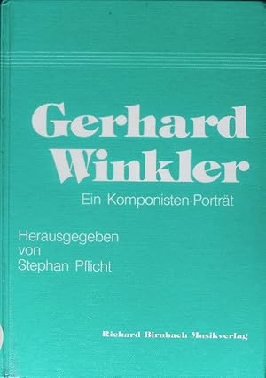 Bild des Verkufers fr Gerhard-Winkler-Werkverzeichnis. (GWWV). zum Verkauf von Antiquariat Bookfarm