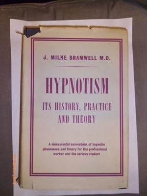 Image du vendeur pour Hypnotism: Its history practice and theory mis en vente par WeBuyBooks