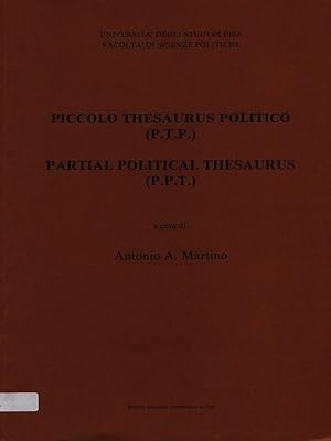 Bild des Verkufers fr Piccolo thesaurus politico zum Verkauf von Librodifaccia