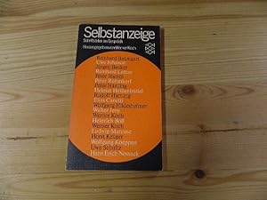 Seller image for Selbstanzeige : Schriftsteller im Gesprch. Hrsg. von Werner Koch. [Von Reinhard Baumgart u. a.] / [Fischer-Taschenbcher] ; 1182 for sale by Versandantiquariat Schfer