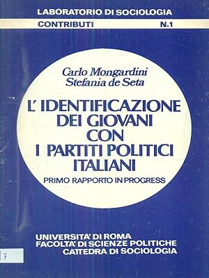 Bild des Verkufers fr L'identificazione dei giovani con i partiti politici italiani zum Verkauf von Librodifaccia