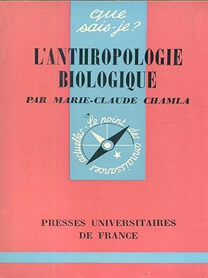 Image du vendeur pour L'anthropologie biologique mis en vente par Librodifaccia