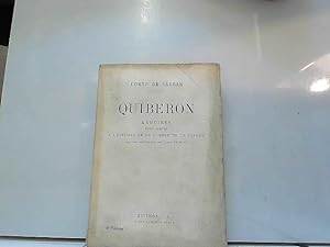 Seller image for QUIBERON mmoires pour servir a l'histoire de la guerre de Vende. for sale by JLG_livres anciens et modernes