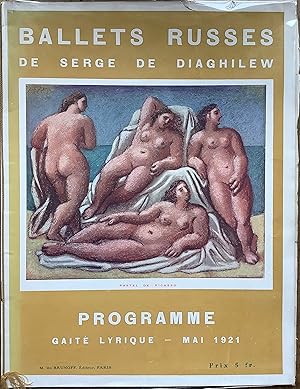 Ballets Russes de Serge de Diaghilew. Programme Gaité Lyrique - Mai 1921