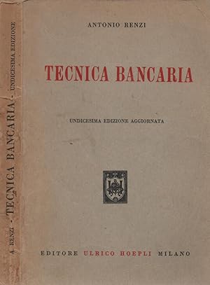 Bild des Verkufers fr Tecnica bancaria zum Verkauf von Biblioteca di Babele