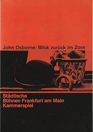 Bild des Verkufers fr Programmheft John Osborne BLICK ZURCK IM ZORN 16. und 17. Mai 1967 Theater am Kurfrstendamm Berliner Theatertreffen 1967 Heft 22 zum Verkauf von Programmhefte24 Schauspiel und Musiktheater der letzten 150 Jahre