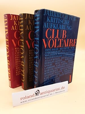 Imagen del vendedor de Jahrbuch fr Kritische Aufklrung: Club Voltaire 1-3 (3 Bnde) a la venta por Roland Antiquariat UG haftungsbeschrnkt