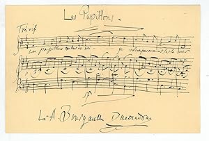 Immagine del venditore per Autograph letter signed with musical quotation. venduto da Antiquariat INLIBRIS Gilhofer Nfg. GmbH