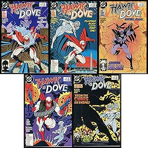 Imagen del vendedor de Hawk & Dove Comic Set 1-2-3-4-5 Lot DC Comics (1988) 2nd Series Rob Liefeld art a la venta por CollectibleEntertainment