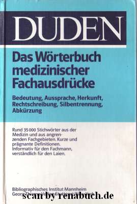 Seller image for Das Wrterbuch medizinischer Fachausdrcke for sale by Werner Hrter-Antiquariat