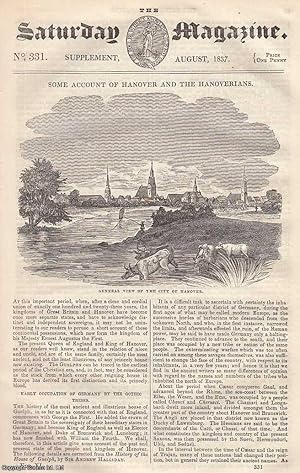 Seller image for Some Account of Hanover and The Hanoverians: The Civil & Criminal Courts of Law, Different Classes of The People, The Ancient Empire of Germany, of which Hanover Formed a Part, etc. Issue No. 331. August, 1837. A complete rare weekly issue of the Saturday Magazine, 1837. for sale by Cosmo Books