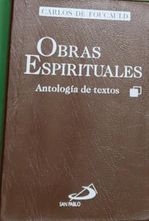 Imagen del vendedor de Obras espirituales antologa de textos a la venta por Librera Alonso Quijano