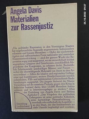 Immagine del venditore per Materialien zur Rassenjustiz : Stimmen des Widerstands = if they come in the morning. von Angela Y. Davis [u. a.]. aus d. Amerikan. Von Heidi Fuchs [u. a.]. von Angela Davis autoris. bers / Sammlung Luchterhand ; 61 venduto da Antiquariat-Fischer - Preise inkl. MWST