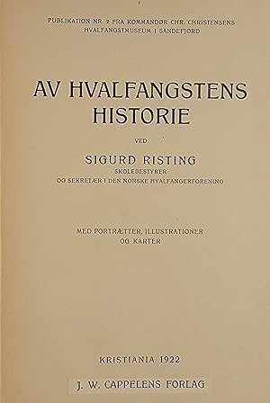 Av Hvalfangstens (Whaling History)