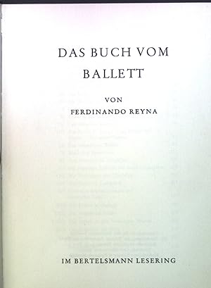 Seller image for Das Buch vom Ballett. for sale by books4less (Versandantiquariat Petra Gros GmbH & Co. KG)