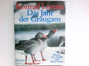 Seller image for Das Jahr der Graugans : Konrad Lorenz. Photos von Sybille u. Klaus Kalas. for sale by Antiquariat Buchhandel Daniel Viertel
