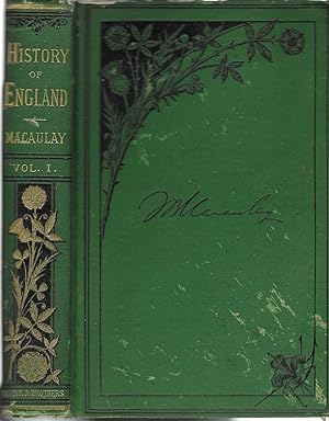 Imagen del vendedor de The History of England From the Accession of James II. Volume I a la venta por BASEMENT BOOKS