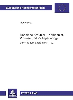 Immagine del venditore per Rodolphe Kreutzer - Komponist, Virtuose und Violinpaedagoge venduto da moluna