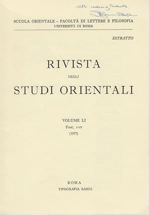 Bild des Verkufers fr Ricerche sul complesso dei rilievi neoittiti di Karkemish. [Da: Rivista degli Studi Orientali, Vol. 51, Fasc. 1-4, 1977]. zum Verkauf von Fundus-Online GbR Borkert Schwarz Zerfa