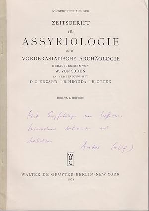 Bild des Verkufers fr Mesanepada und der Schatz von Mari. [Aus: Zeitschrift fr Assyriologie und Vorderasiatische Archologie, Bd. 68, 1. Halbbd.]. zum Verkauf von Fundus-Online GbR Borkert Schwarz Zerfa