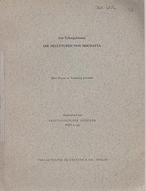 Immagine del venditore per Die Skulpturen von Mschatta. [Aus: Archologischer Anzeiger, Heft 2, 1965]. venduto da Fundus-Online GbR Borkert Schwarz Zerfa