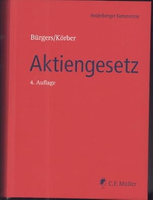 Bild des Verkufers fr Aktiengesetz. Heidelberger Kommentar zum Verkauf von Antiquariat Jenischek