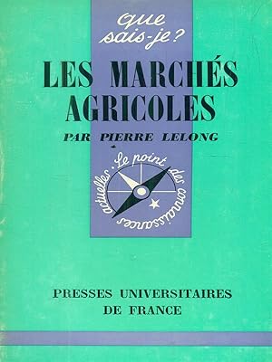 Bild des Verk�ufers f�r Les marches agricoles zum Verkauf von Librodifaccia