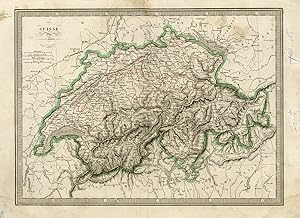 Antique Map-Switzerland and its provinces-Kanton-Monin-1839