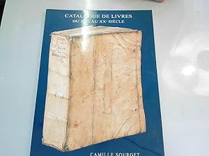 Image du vendeur pour catalogue de livres du XVIe au XXe sicle mis en vente par JLG_livres anciens et modernes