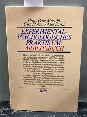 Imagen del vendedor de Experimentalpsychologisches Praktikum; Teil: Arbeitsbuch. a la venta por Kepler-Buchversand Huong Bach