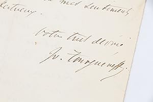 Lettre autographe signée adressée à Gabriel Monod